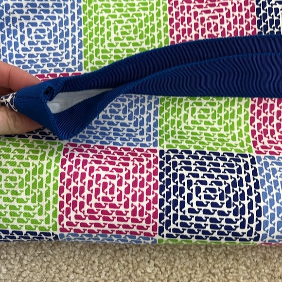 Vineyard Vines Whale Print Patchwork Skirt with Ribbon waist, size 8 - Picture 7 of 7